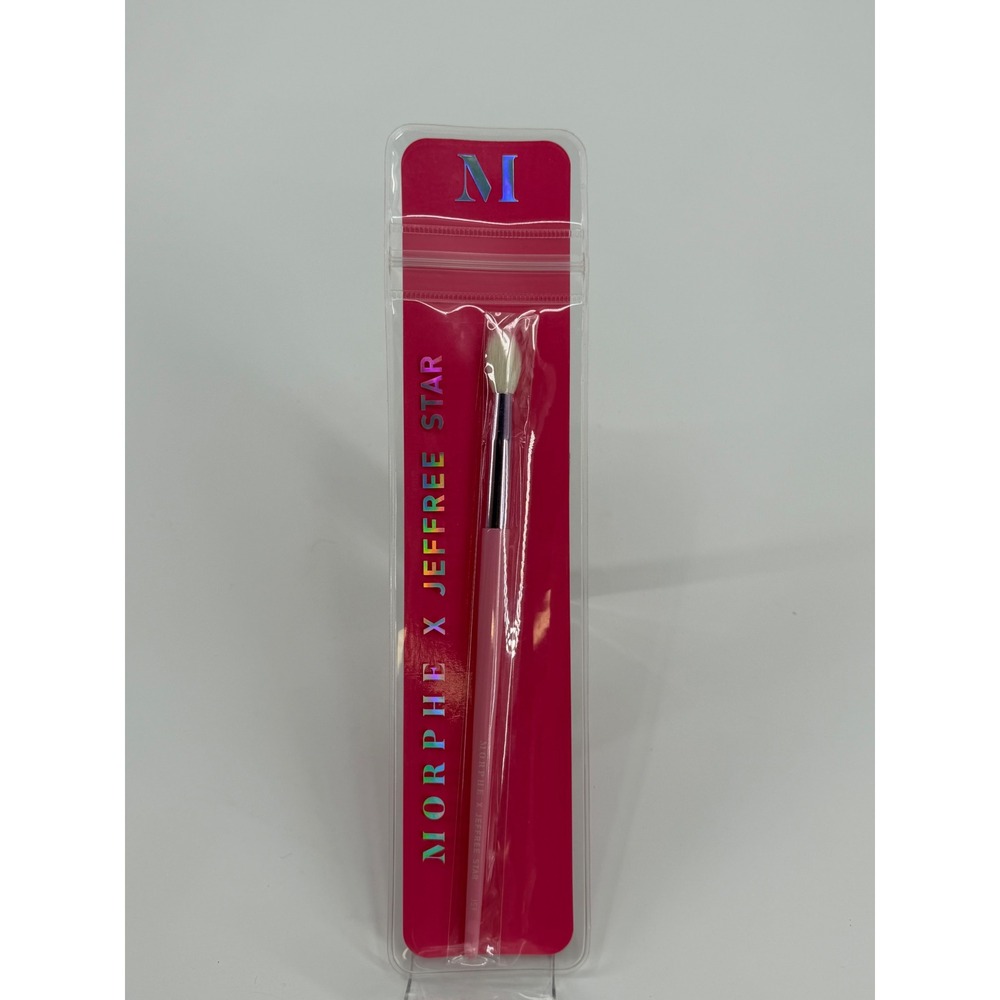 Morphe‎ x Jeffree Star JS9 The Fluffer Crease Brush Pink Eye Makeup Blending New
